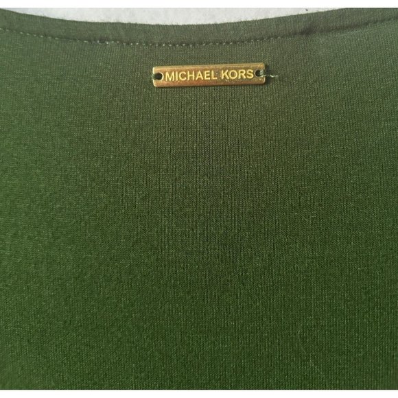 Michael Kors Women's Green Layered Look Pullover Blouse Size Small - Picture 4 of 8